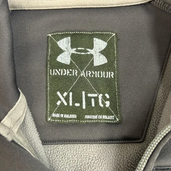 Under Armour Men's Gray Quarter-Zip Jacket. Size XL. - Picture 2 of 8